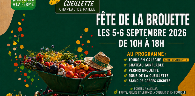 Fête de la brouette 2026 le samedi 5 et dimanche 6 septembre